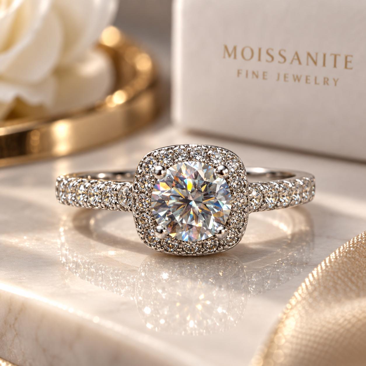 Anello Halo PLF Styling da due carati