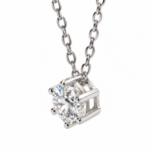 Collana punto luce PLF Styling con Moissanite, dettaglio del pendente